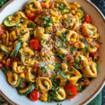 Cheese Tortellini with Summer Veggies