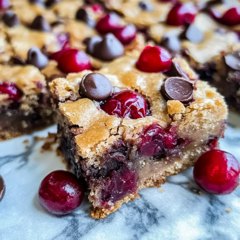 Chocolate Chip Cherry Bars