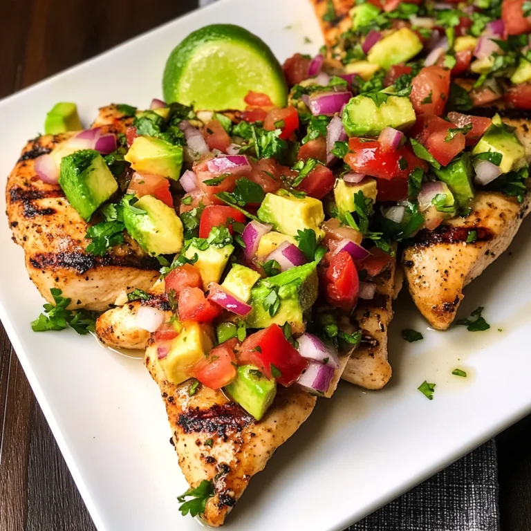 Cilantro-Lime Chicken with Avocado Salsa