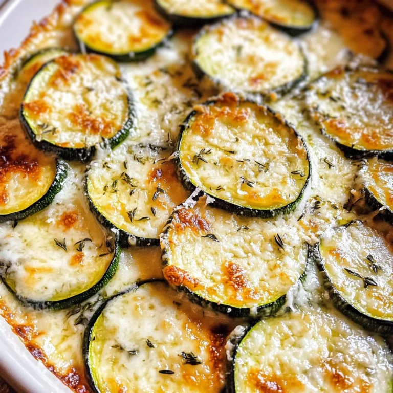 Creamy Parmesan Zucchini
