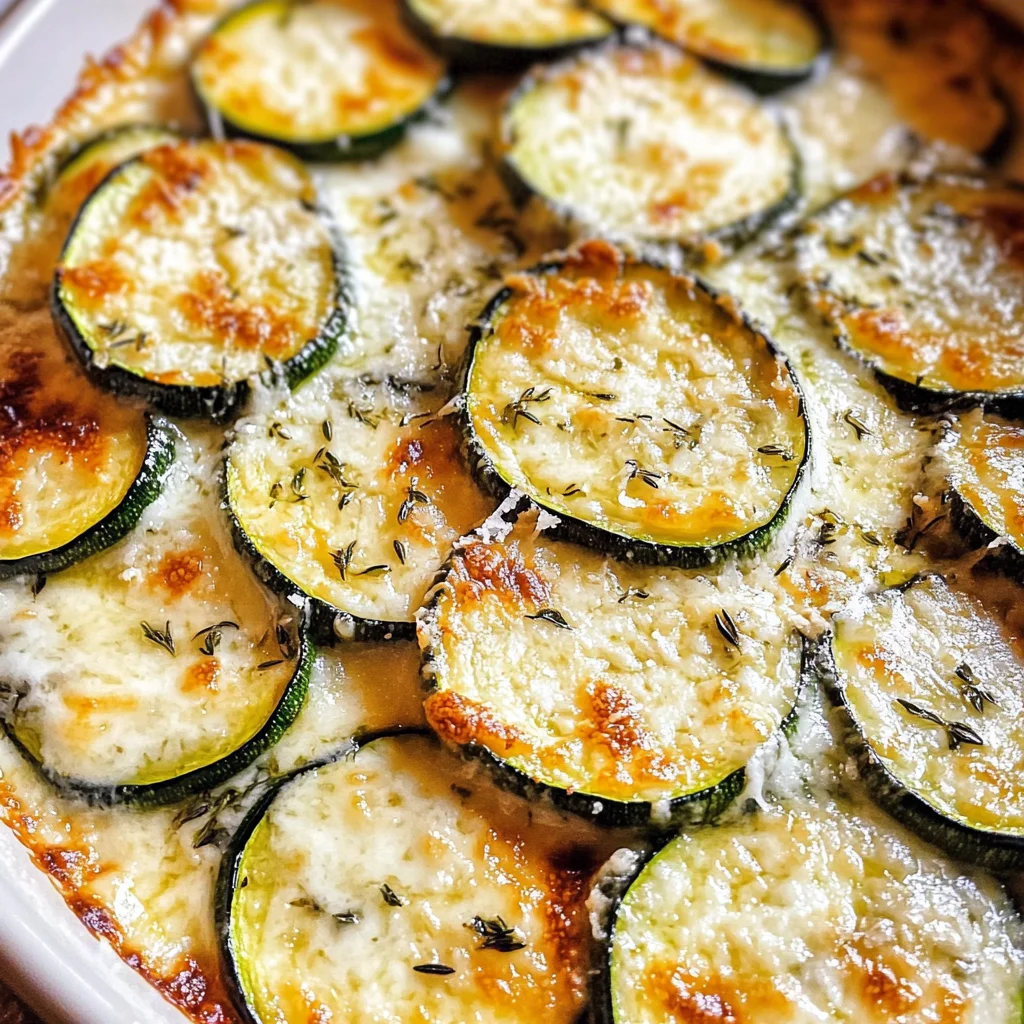 Creamy Parmesan Zucchini