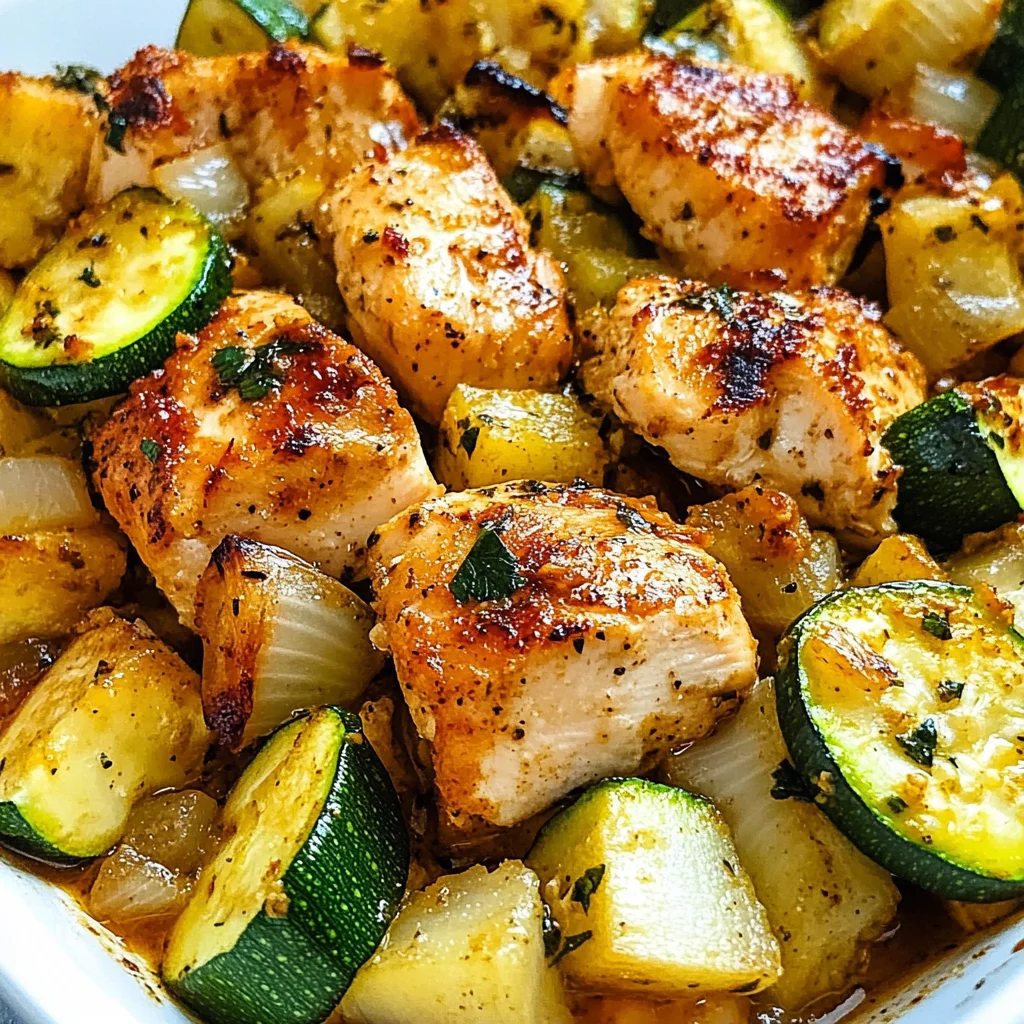 Easy Baked Chicken and Zucchini Recipe