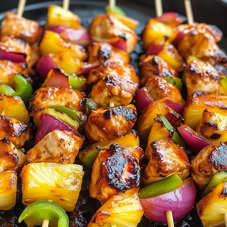 Hawaiian Chicken Kebabs