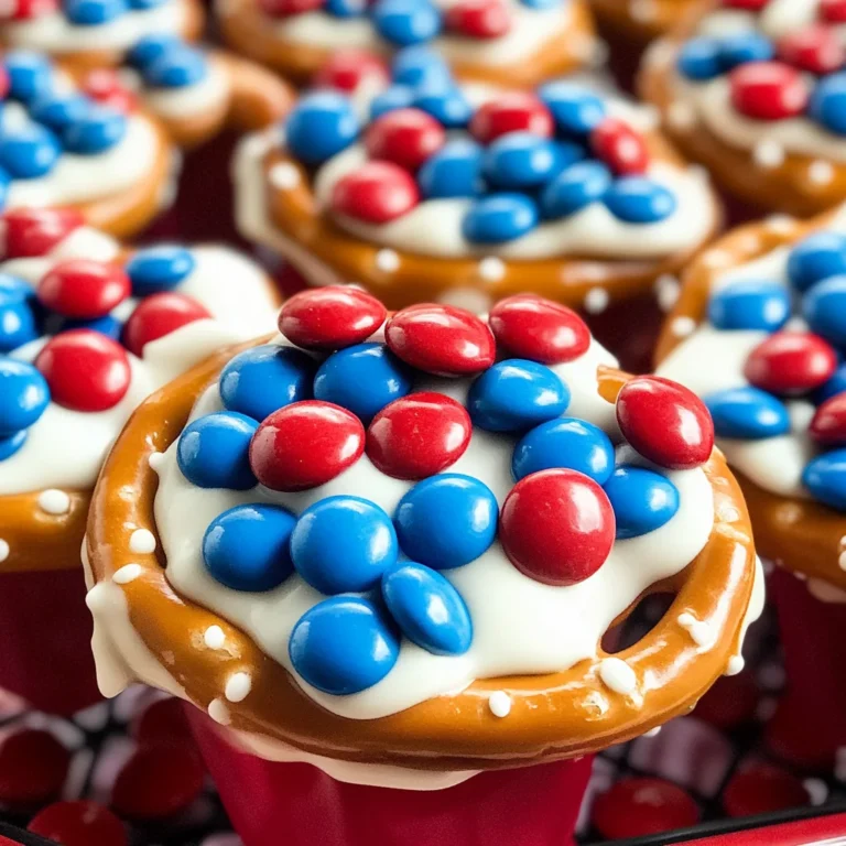 Patriotic Pretzel Bites