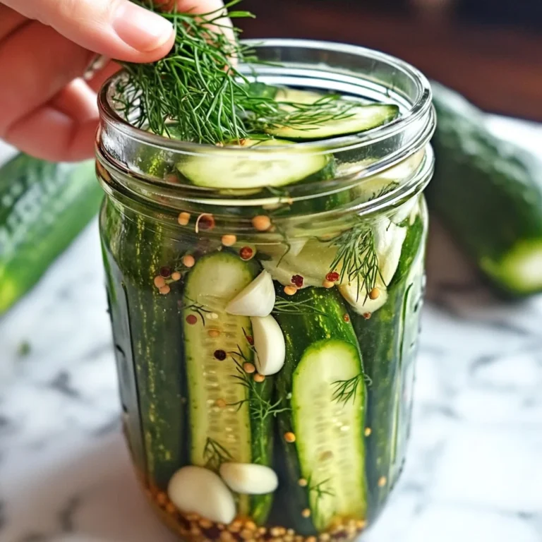 Refrigerator Dill Pickles