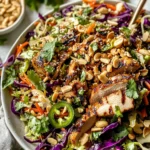 Sesame Chicken Cabbage Crunch Salad