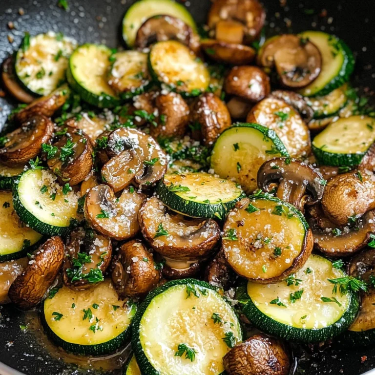Skillet Zucchini and Mushrooms