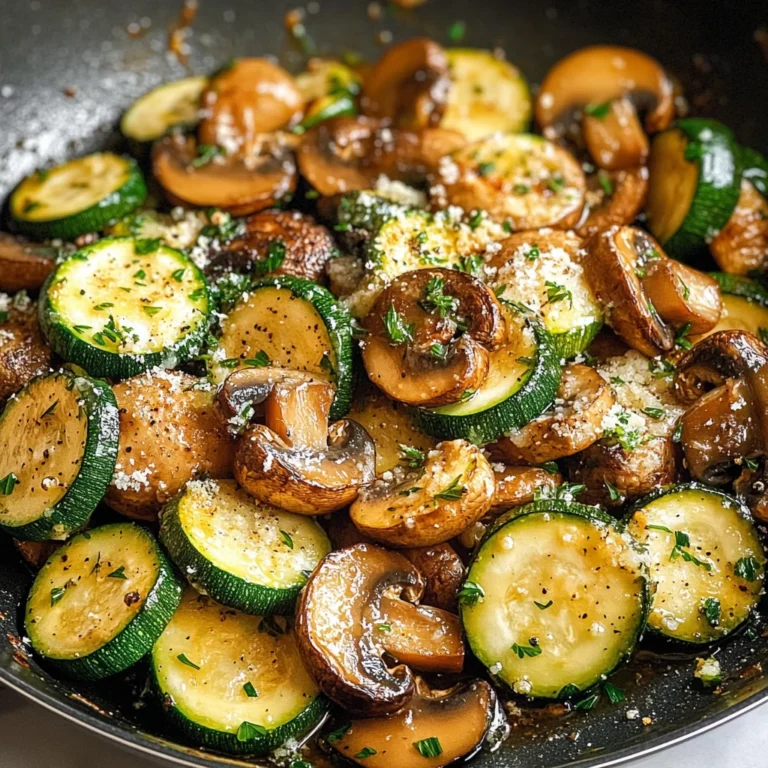 Skillet Zucchini and Mushrooms