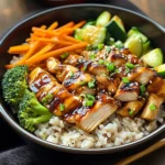 Teriyaki Grilled Chicken and Veggie Rice Bowls