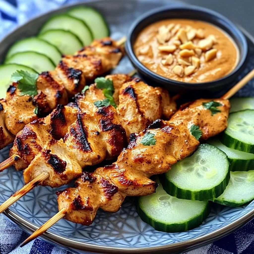Thai Chicken Sate with Peanut Sauce