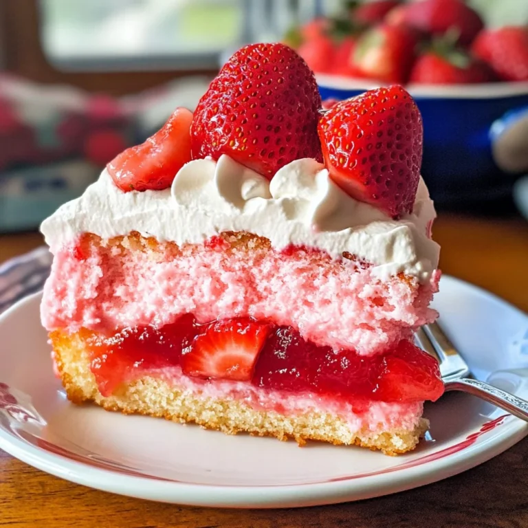 Upside Down Strawberry Cake