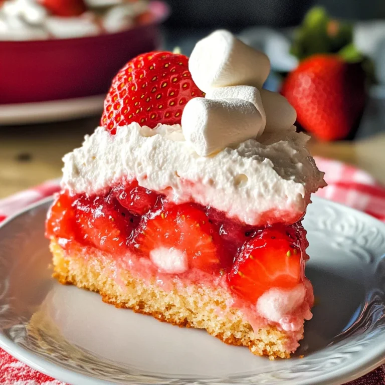 Upside Down Strawberry Cake