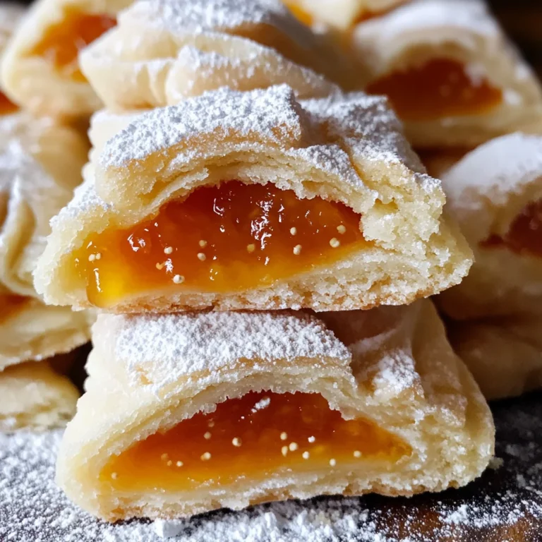 Apricot Jam Kolacky—Polish Kolaczki Cookies