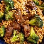 Beef and Broccoli Ramen Stir Fry