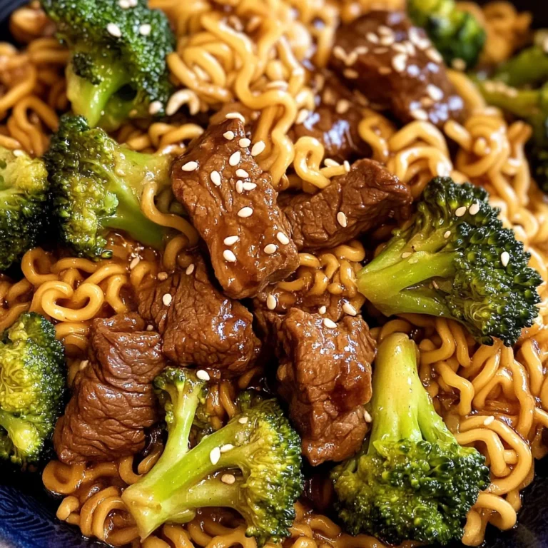 Beef and Broccoli Ramen Stir Fry