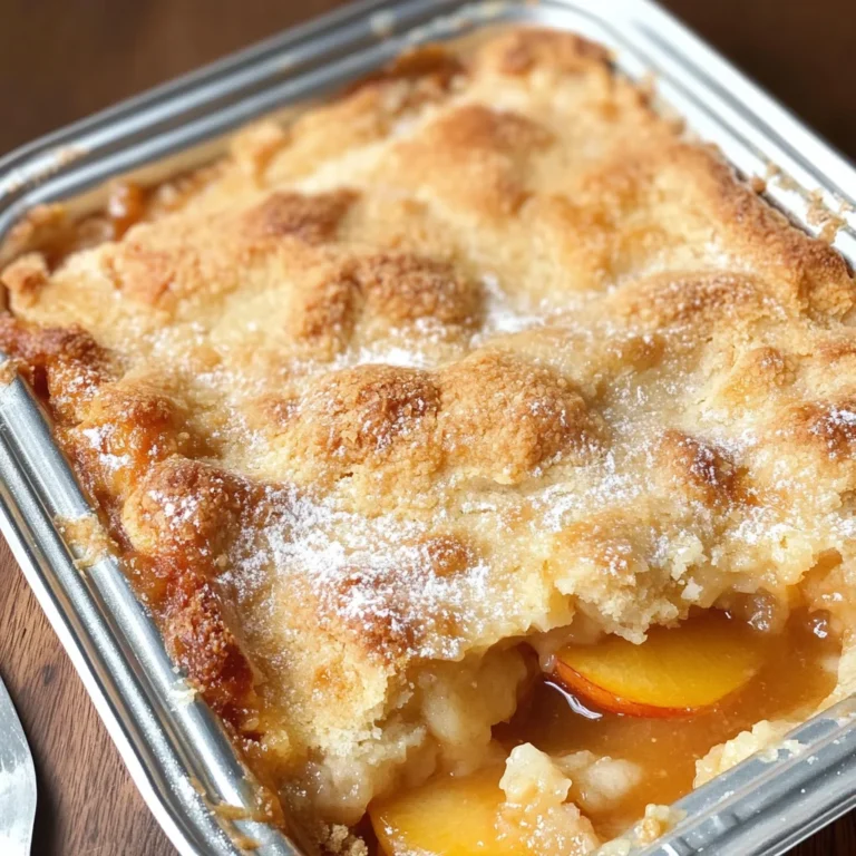 Easy Peach Cobbler Recipe