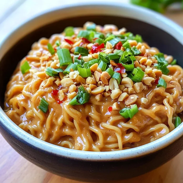 Easy Peanut Butter Ramen Noodles Recipe