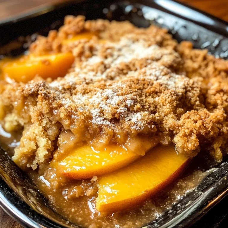 Fresh Peach Crisp Recipe (without Oats)