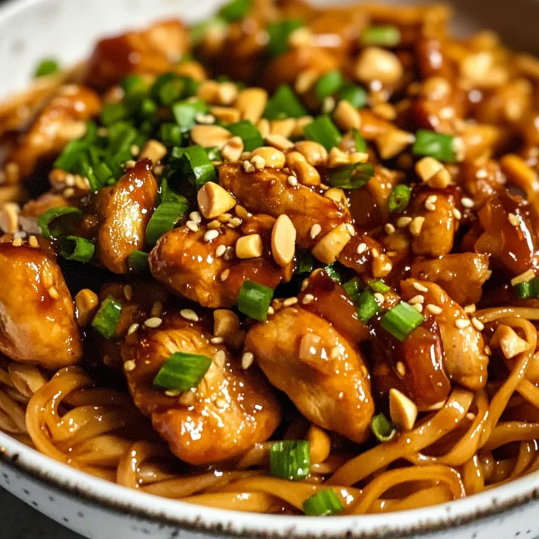 Kung Pao Chicken Noodles