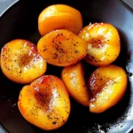 Pan fried peaches