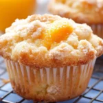Peach Cobbler Muffins