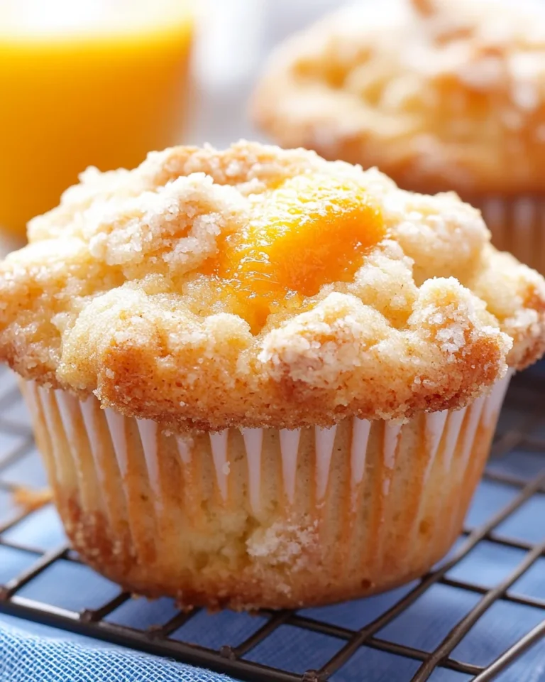 Peach Cobbler Muffins