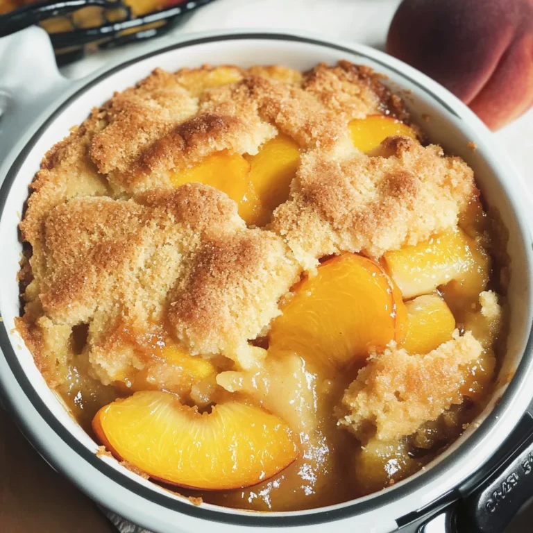 Peach Cobbler with Cake Mix