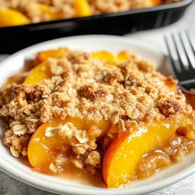 Peach Crisp Recipe
