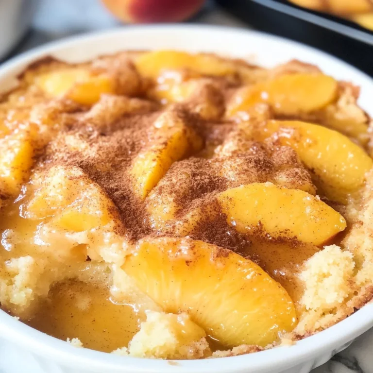 Peach Dump Cake