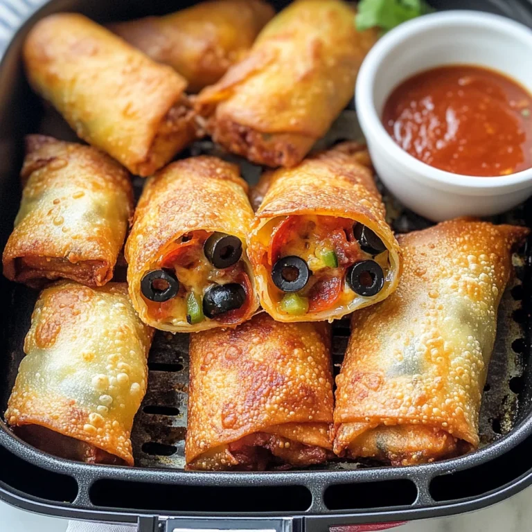 Air Fryer Pizza Egg Rolls