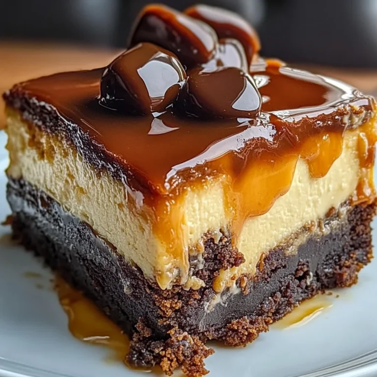 Caramel Brownie Cheesecake