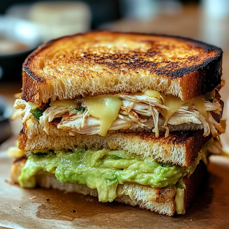 Chicken Avocado Melt Sandwich