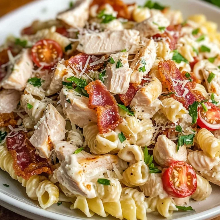 Chicken Turkey Bacon Ranch Pasta Salad
