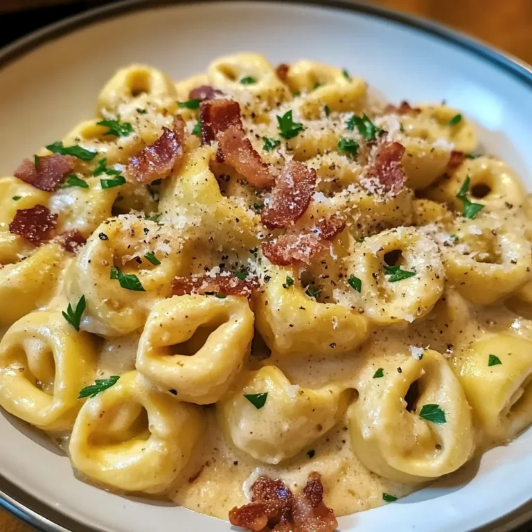 Creamy Tortellini Carbonara Recipe