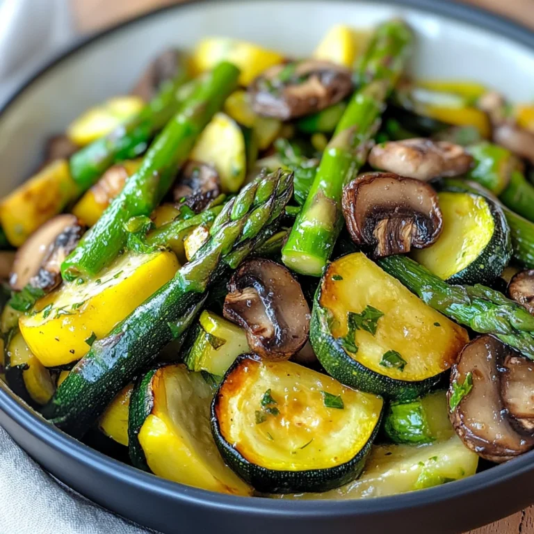 Flavorful Asparagus with Zucchini and Squash