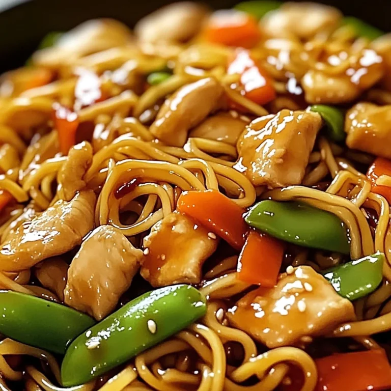 Garlic Chicken Lo Mein