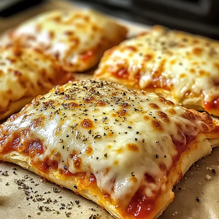 Homemade Easy Cheesy Pizza Pockets