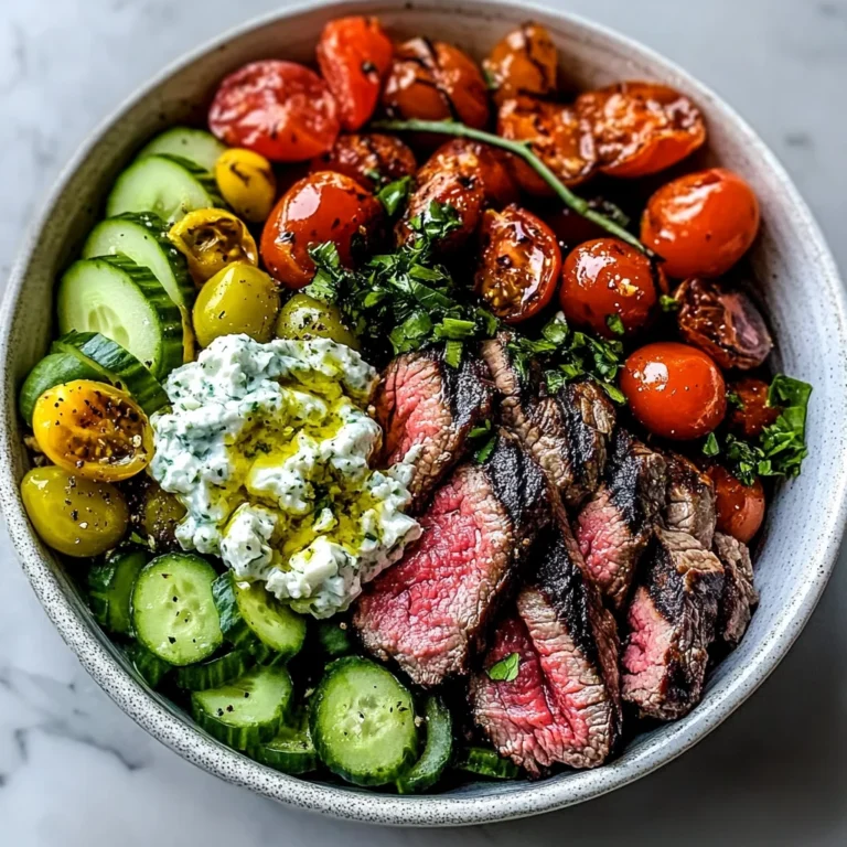 Mediterranean Steak Bowl Recipe