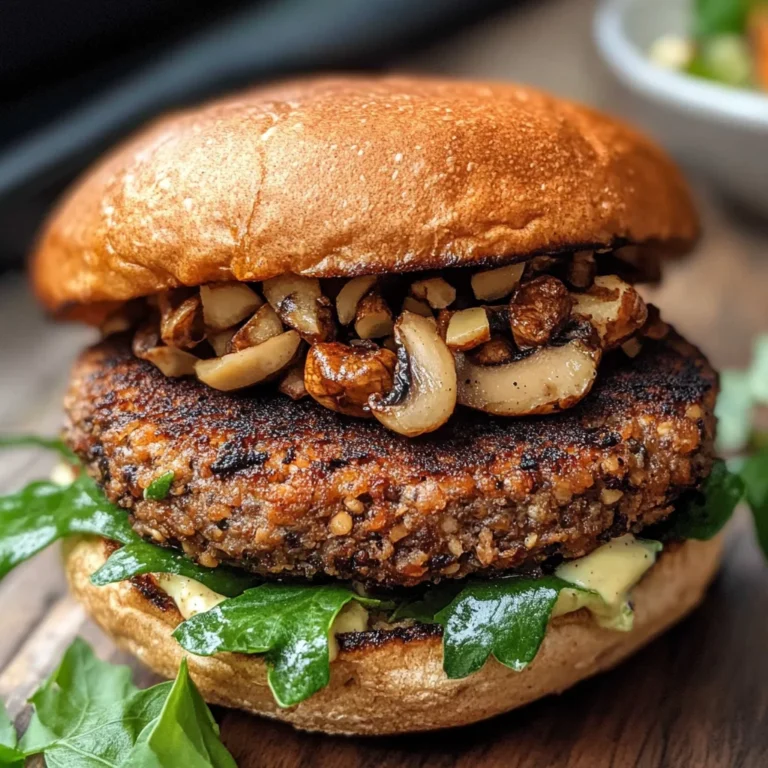 Mushroom Veggie Burgers