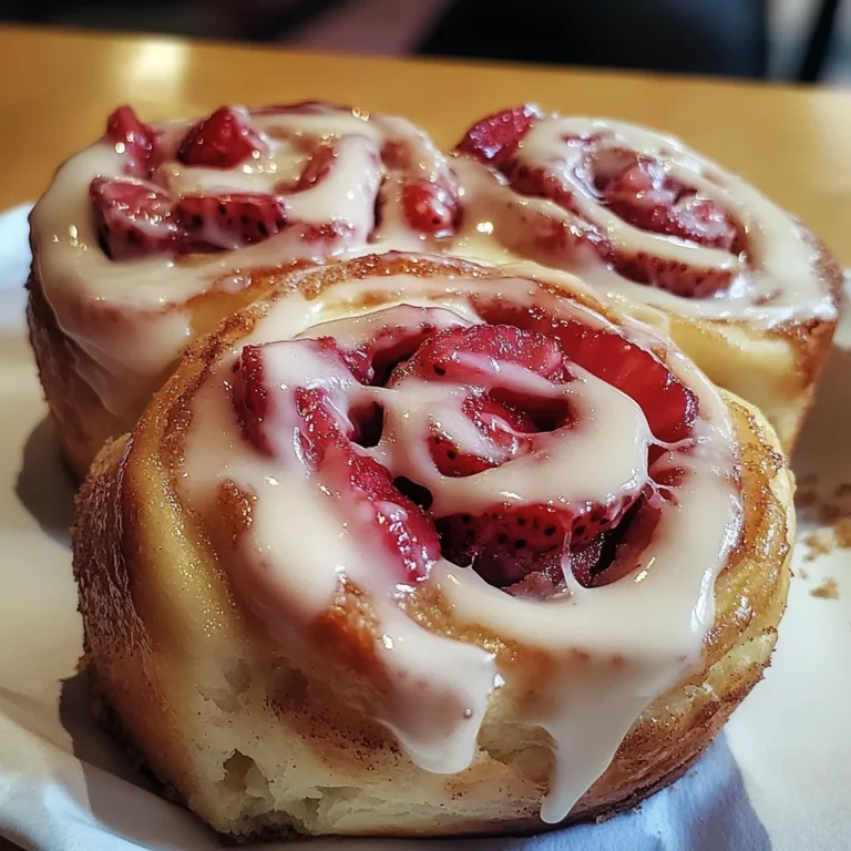 Strawberry Cheesecake Cinnabon Rolls