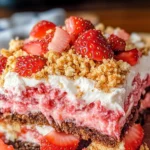 Strawberry Crunch Brownies