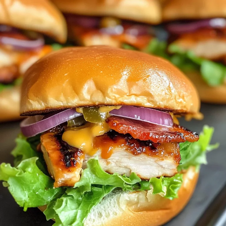 Turkey Bacon Ranch BBQ Chicken Sliders