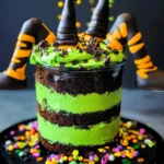 Witches Brew Halloween Cake Jars