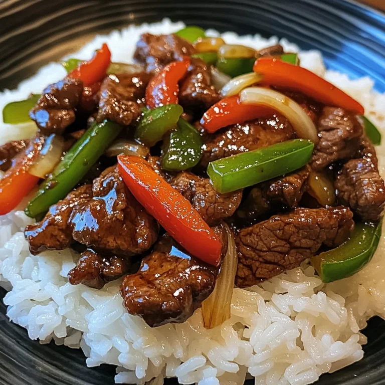 Beef & Pepper Stir-Fry with Rice