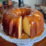 Caramel Cream Cheese Pound Cake