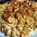 Creamy Cajun Chicken Rotini with Velveeta Parmesan Sauce