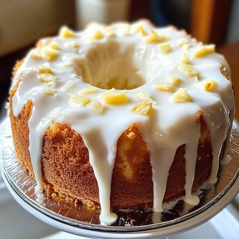 Pineapple Sour Cream Pound Cake