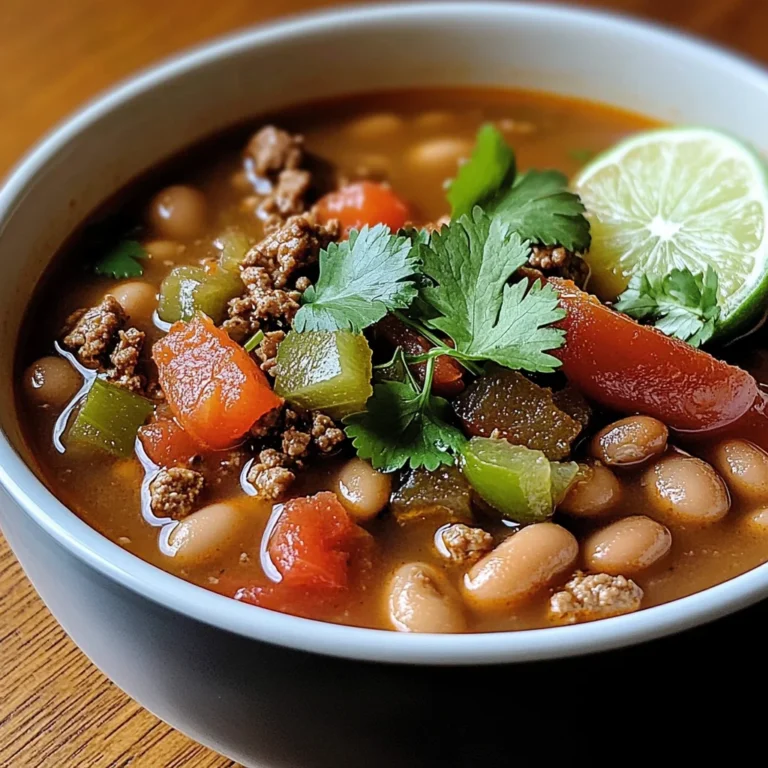 Pinto Beans Green Chile And Beef Soup