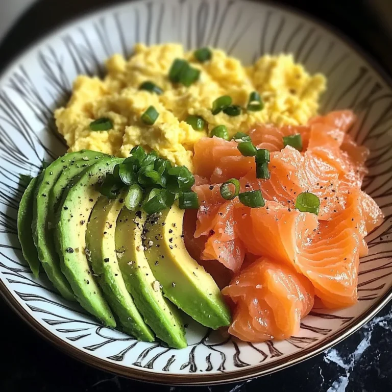 Smoked Salmon & Scrambled Egg Power Plate with Avocado