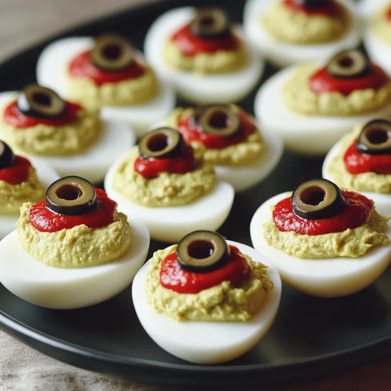 Spooky Deviled Eyeballs
